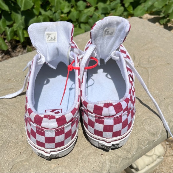 Vans Off the Wall Doheny Skate Lace-Up Ceris/White Women Size 8 EUC - Picture 7 of 12